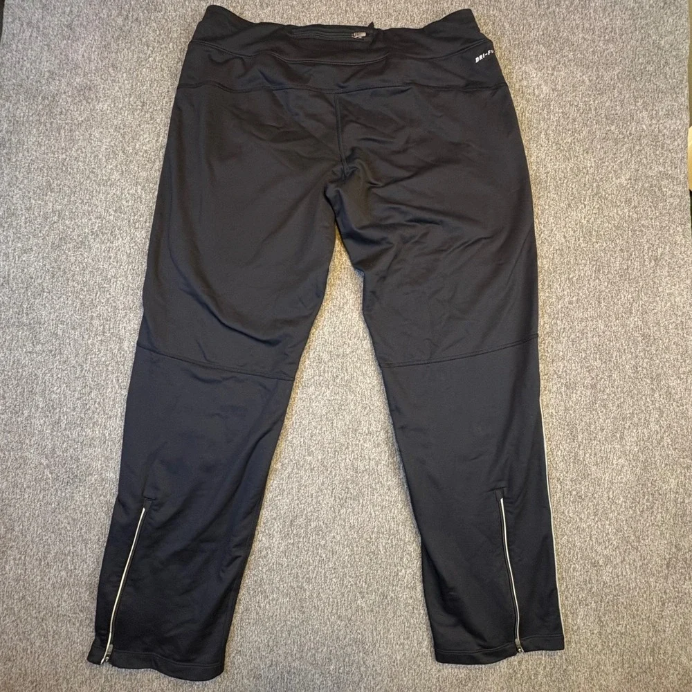 Nike Dri Fit Womens's Element Running Pants Large Athletic Track Gym 481334-010